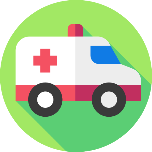 ambulans Flat Circular Flat ikona