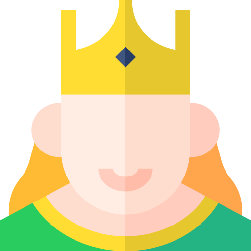 Queen Basic Straight Flat icon
