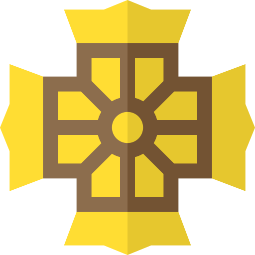 켈트 십자가 Basic Straight Flat icon