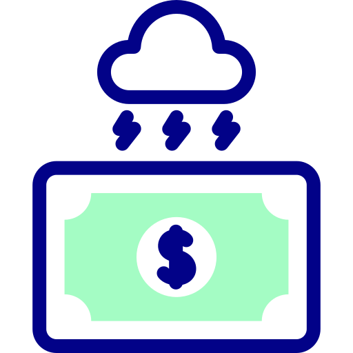 chmura Detailed Mixed Lineal color ikona