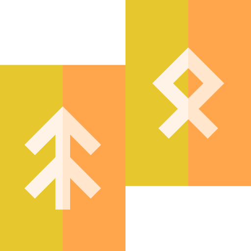 runes Basic Straight Flat Icône