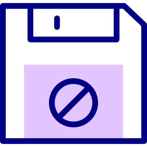 Floppy disc Detailed Mixed Lineal color icon