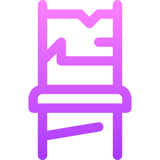 Деревянный стул Basic Gradient Lineal color иконка