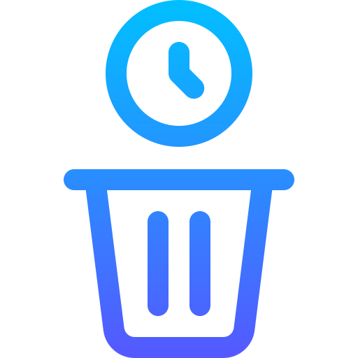 쓰레기 Basic Gradient Lineal color icon
