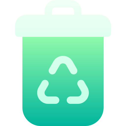 papelera de reciclaje Basic Gradient Gradient icono