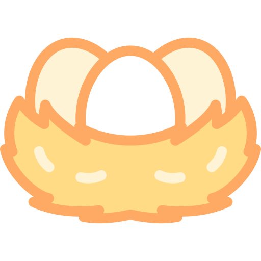 달걀 Detailed color Lineal color icon