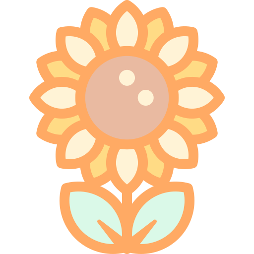 Sunflower Detailed color Lineal color icon