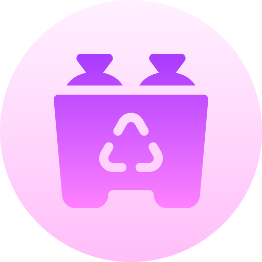 Trash Basic Gradient Circular icon