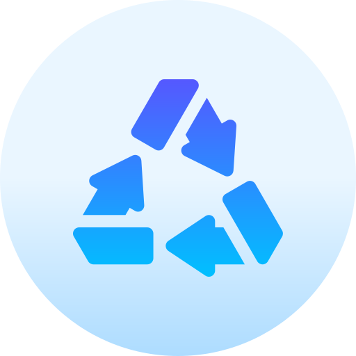 recycler Basic Gradient Circular Icône