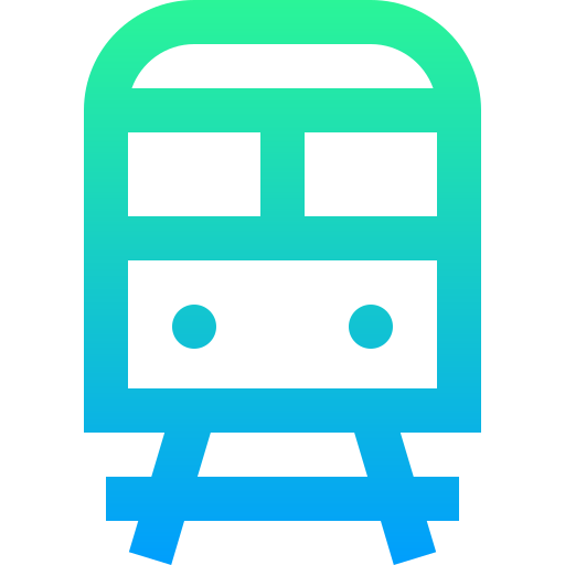 stacja kolejowa Super Basic Straight Gradient ikona