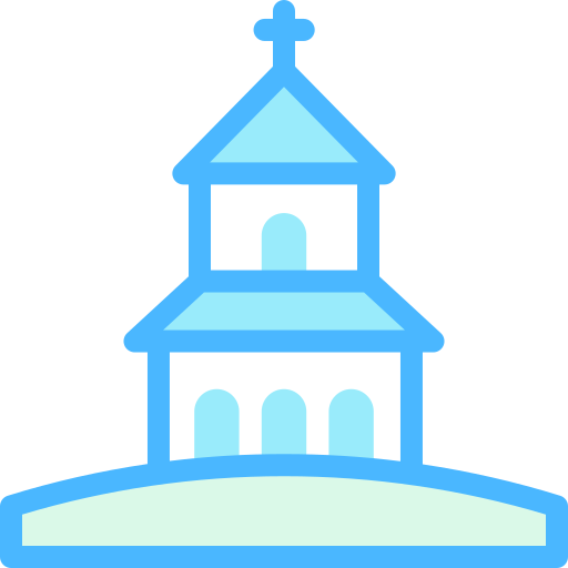 교회 Detailed color Lineal color icon