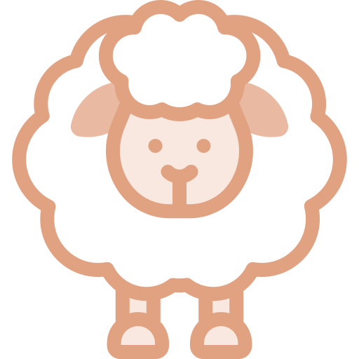 羊 Detailed color Lineal color icon