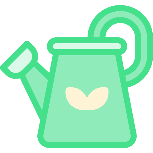 Watering can Detailed color Lineal color icon
