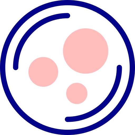 미생물 Detailed Mixed Lineal color icon