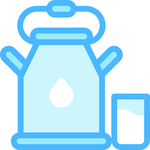 Резервуар для молока Detailed color Lineal color иконка