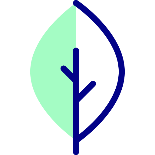 liść Detailed Mixed Lineal color ikona