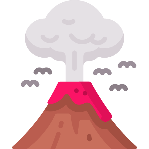 vulkaan Special Flat icoon