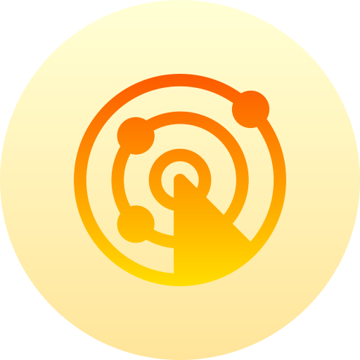 레이더 Basic Gradient Circular icon