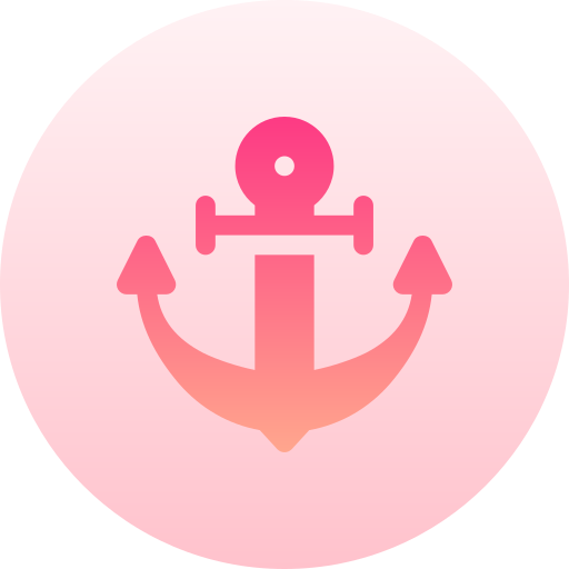 Anchor Basic Gradient Circular icon