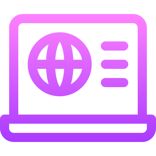 laptop Basic Gradient Lineal color ikona