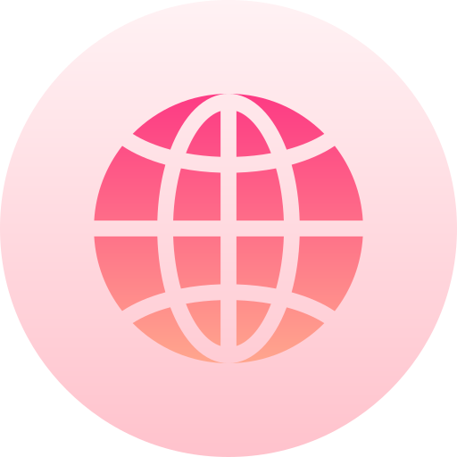 지구 그리드 Basic Gradient Circular icon
