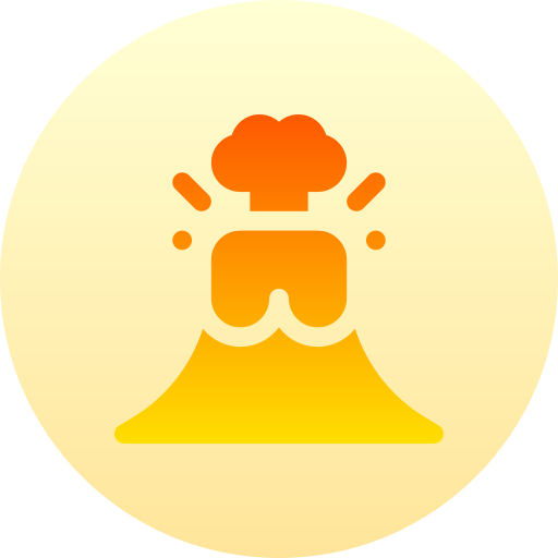 volcán Basic Gradient Circular icono