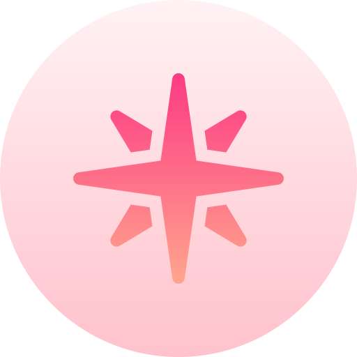 바람 장미 Basic Gradient Circular icon