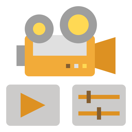 Video editing Generic Flat icon