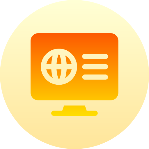 geografia Basic Gradient Circular ikona