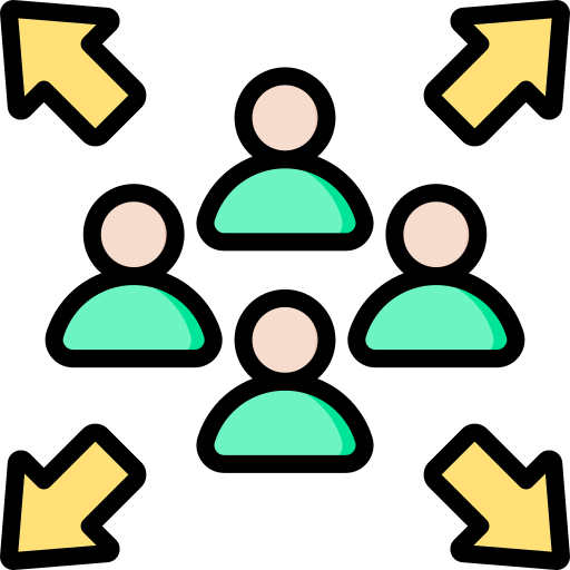 Population Generic Outline Color icon