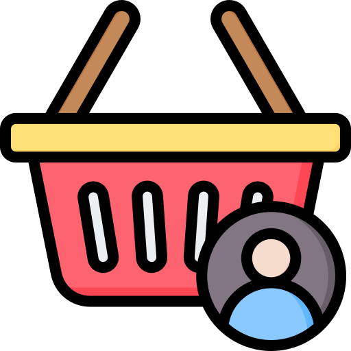 Shopping basket Generic Outline Color icon