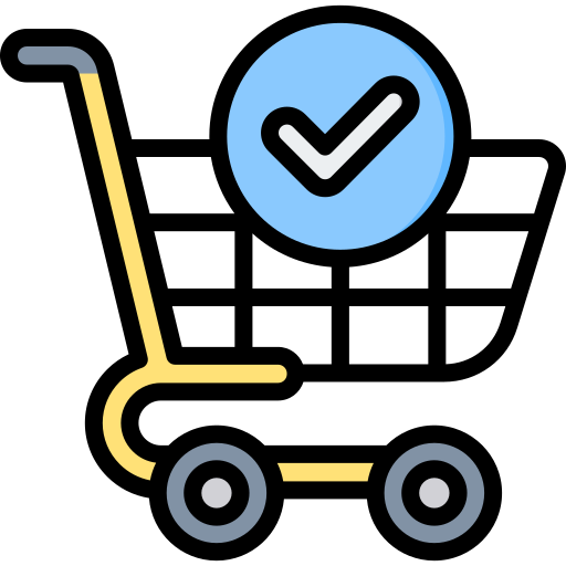 carrito de compras Generic Outline Color icono