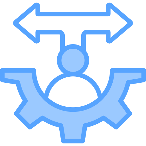 Decision making Generic Blue icon