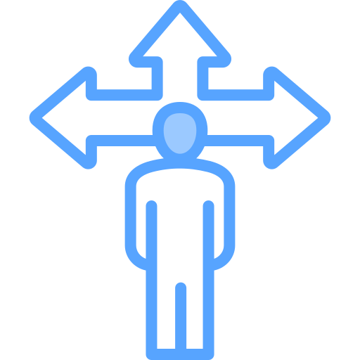 Decision Generic Blue icon