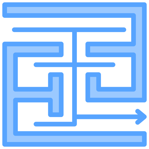 plan de evacuación Generic Blue icono
