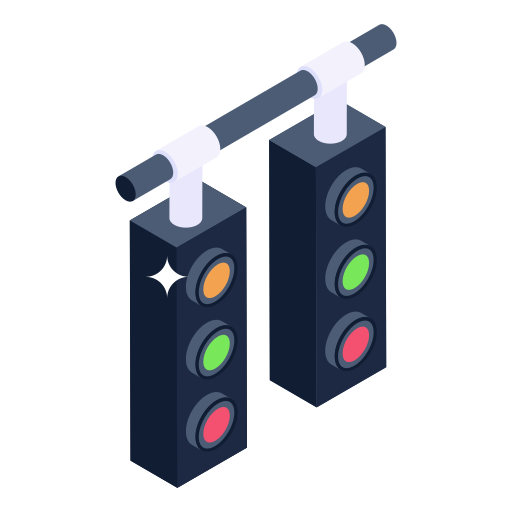 Traffic light Generic Isometric icon
