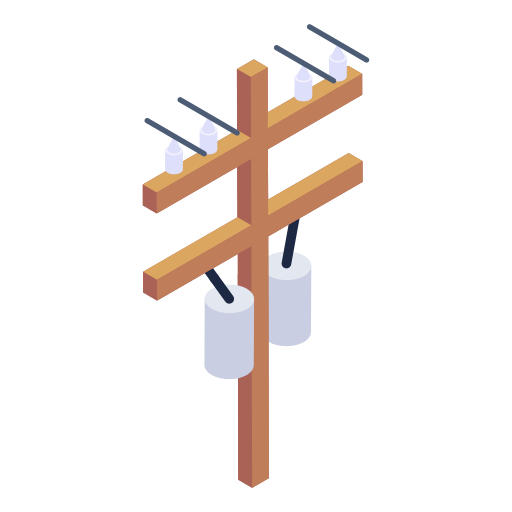 poste electrico Generic Isometric icono
