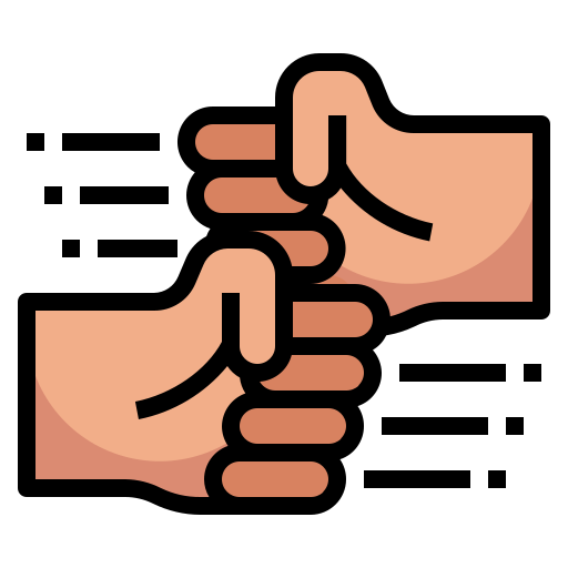 Fist Generic Outline Color icon