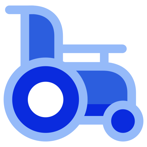 Wheel chair Generic Blue icon