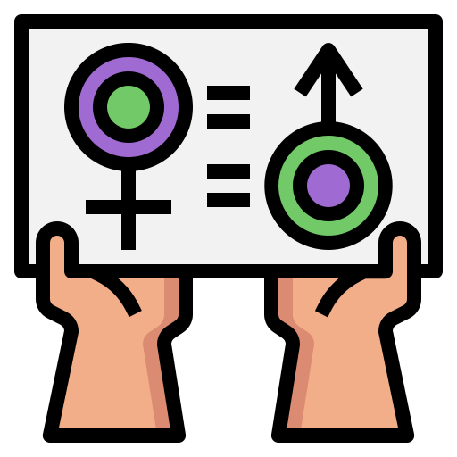 Gender equality Generic Outline Color icon