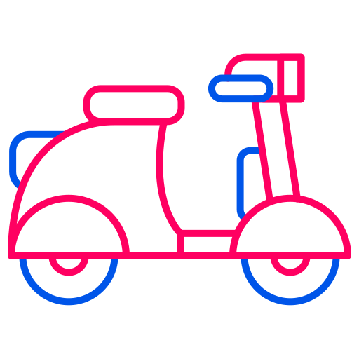 vespa-scooter Generic Outline Color icoon