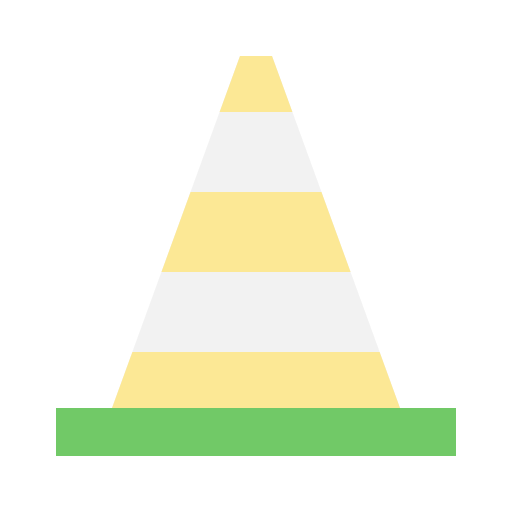 cono de tráfico Generic Flat icono