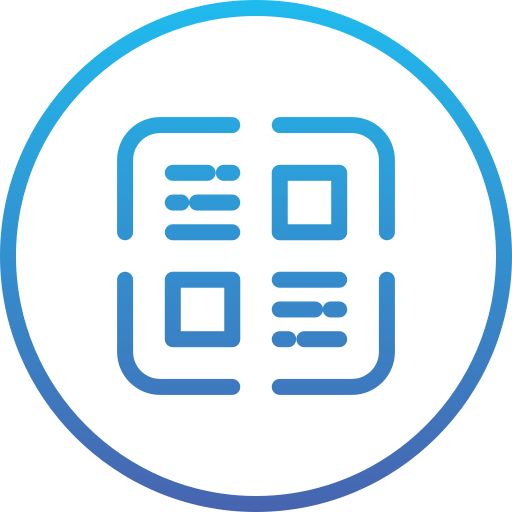 verificação de código qr Generic Gradient Ícone