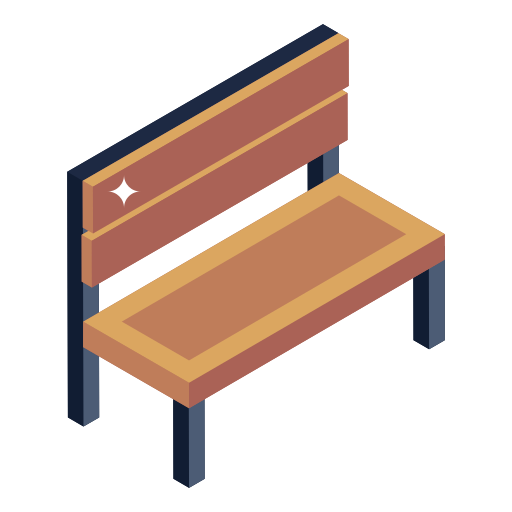 Bench Generic Isometric icon