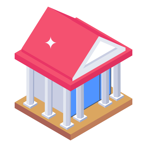 Bank Generic Isometric icon