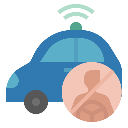 Driverless car Generic Flat icon