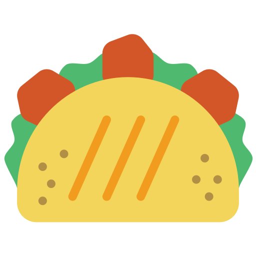 tacos Basic Miscellany Flat icona