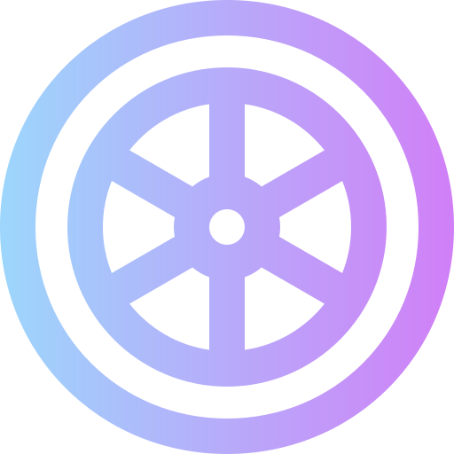 Wheel Super Basic Rounded Gradient icon