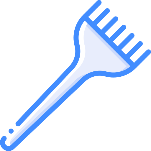 Hair dye brush Basic Miscellany Blue icon