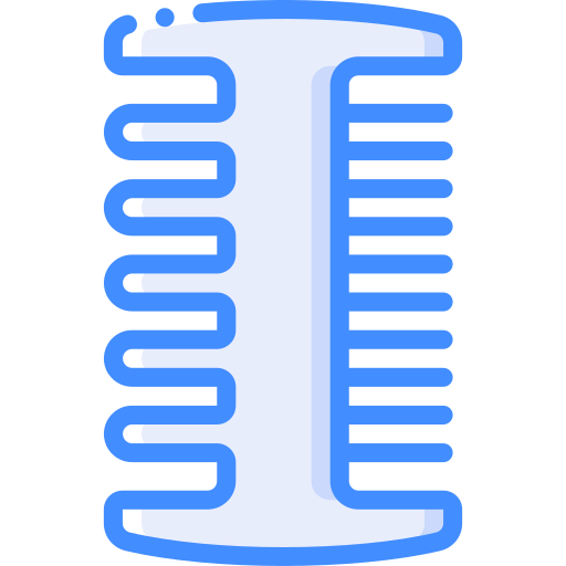 Comb Basic Miscellany Blue icon